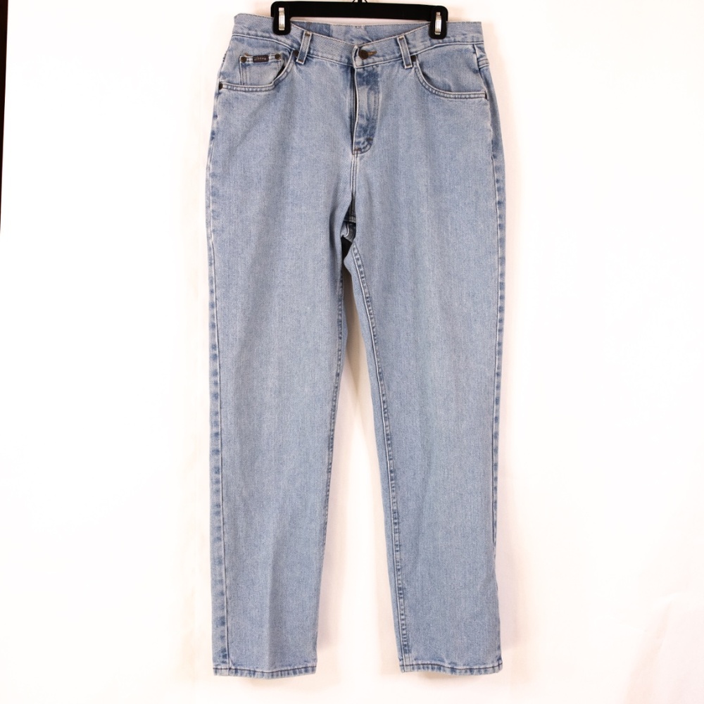 Riders Faded Denim Blue Jeans, Size 16L, Previously Owned, Very Good Condition